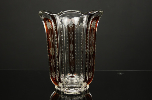 Vase cristal français - cristal,