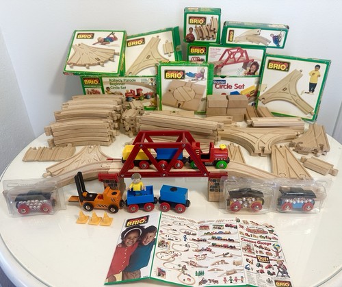Vintage brio wooden railway - vintage,