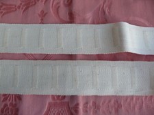 Ruflette cartouchière pour agrafes ou Ruban fronceur pour rideaux 21,29 m x 4 cm