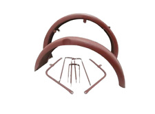 CONVIENT POUR ENSEMBLE DE GARDE BOUE AVANT ET ARRIÈRE BSA C10 C11 EN ACIER BR...