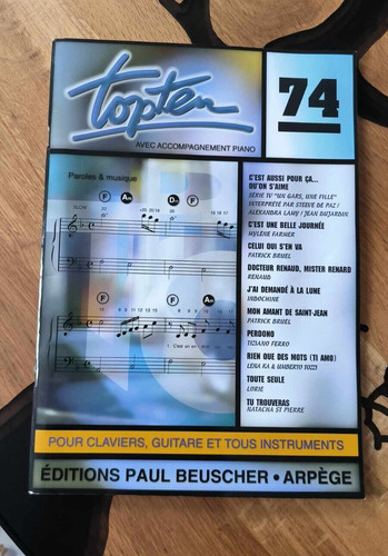 Topten piano guitare tous - guitare,