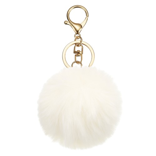 Porte clés pompon fausse - porte-clés,