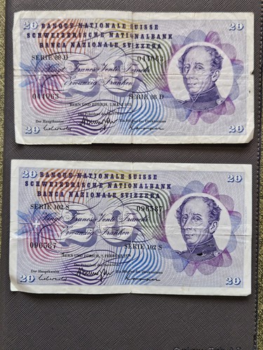 Lot billet banque - lot, suisse