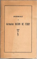 HOMMAGE à Germaine WATON de
