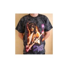 T-shirt Led Zeppelin - Jimmy Page [teinture teinture bleu liquide] ; lbledz5