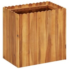Bois Massif d'Acacia Lit Surélevé 50x50x25 cm Jardinière Pot à Fleurs vidaXL
