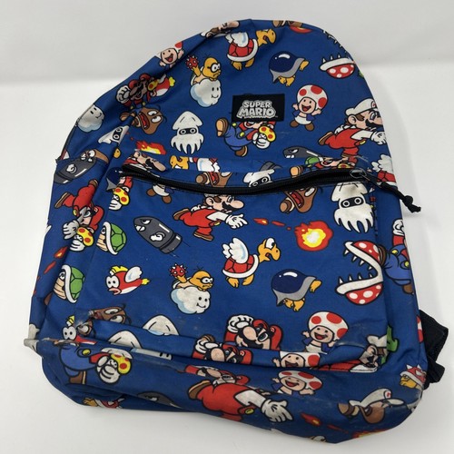 Super mario blue bookbag - mario,