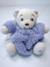 Peluche/Doudou Petit Ours Boule Mauve/Violet Blanc Crème Plume 11cm - Kaloo 2004
