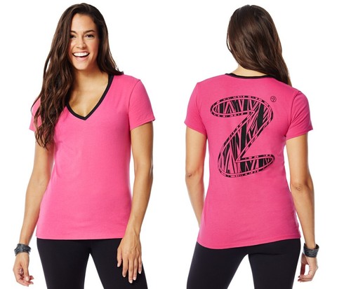 Zumba safari neck tee - safari,