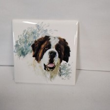Carreau Carrelage Faience De Desvres 10,8cm Chien