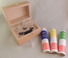 coffret de 3 testeur à tester l'or l'argent le platine + fiole +pierre de touche