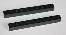 2 x Lego Black Brick 1x10 ref 6111 set 10018 75159 6765 5378 7754 7153 4560 7191