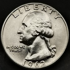 Washington quarter dollar 1962 - quarter,