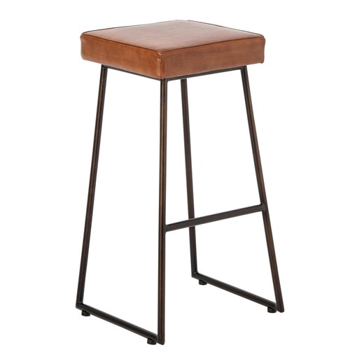 Tabouret bar cuir - tabouret, en