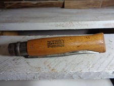 ANCIEN COUTEAU PLIANT OPINEL - MANCHES BOIS - NUMERO 12 virobloc vieux modèle