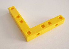 PLAYMOBIL (R5207) La POSTE - Soubassement Jaune Angle pour Toit Bureau 4400