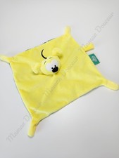Doudou Plat Carré Marsupilami Jaune Noir Vert Feuille Bibu Bobo Bibi Parc Spirou