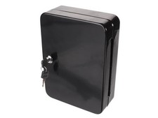 Perel Armoire à clés avec serrure cylindrique, 48 crochets, avec 2 clés, noir