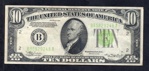 Billet dollars des etats - 10,