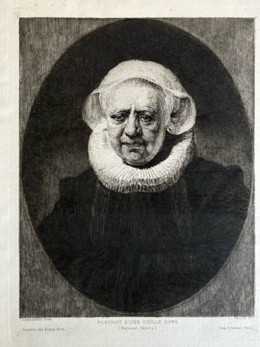 Rembrandt jacquemart gravure - /,