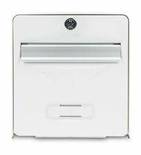 Boîte aux lettres, porte vitrée, blanc BALNEBAR 2P