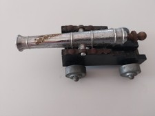 Canon miniature décoratif "Monaco" ancien métal et bois