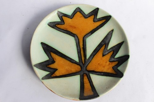 Assiette terre vernissée