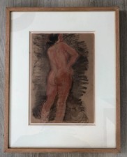 Cadre Dessin Technique Mixte Femme signé Georges GOBO (1876-1958)