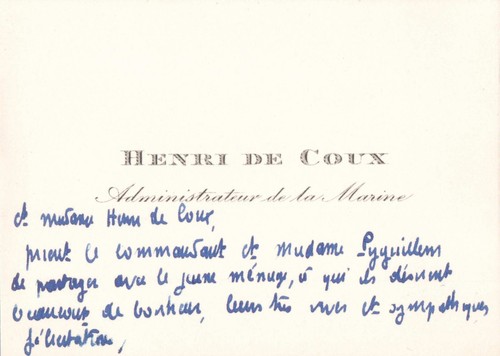 Ancienne carte visite - ancienne, de
