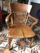 Fauteuil De Bureau Américain Chêne 1900