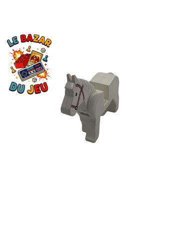 Lego cheval blanc - blanc, 4493c01pb04
