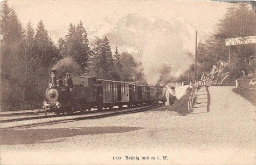Cpa suisse brunig train - suisse,