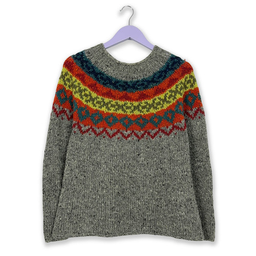 Pull vintage fait main - pull,