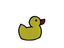 Patch ecusson brode thermocollant badge canard de bain broderie