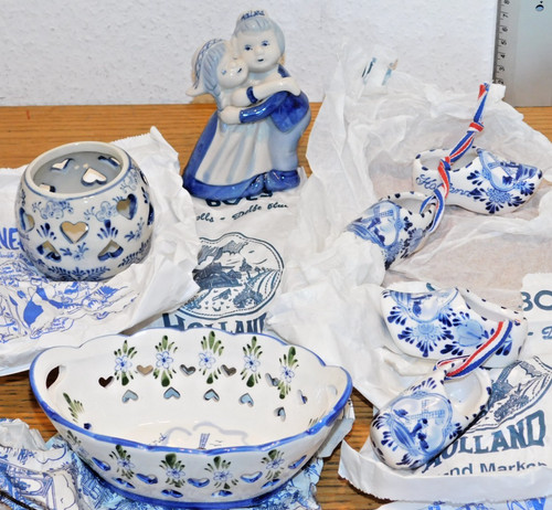 Lot sabot statue - statue, bleu