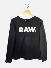 T-shirt Manches Longues G-Star Raw Noir Enfant - Taille 16 Ans