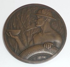 MEDAILLE DUNLOP CORD société anonyme des pneumatiques 1888/1922 BRONZE