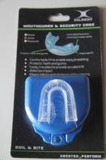 Lot de 2 GUILBERT protège dents gencives RUGBY Junior transparent + boite neuf