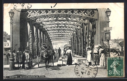 Cpa dieppe pont - cpa, dieppe,