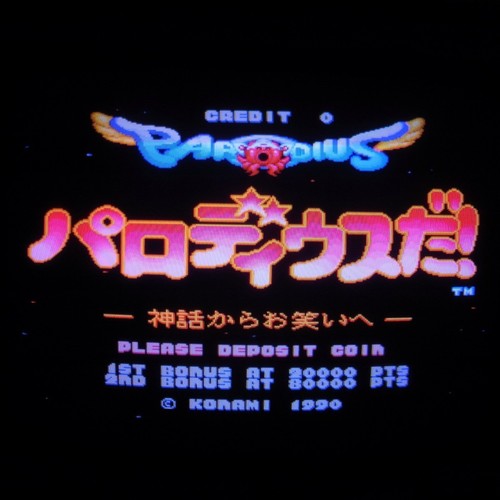 Plateau jeu arcade parodius - de,