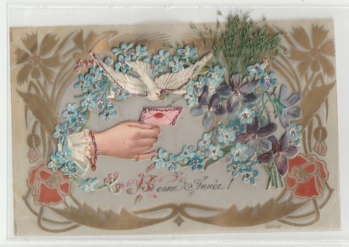 Cpa fantaisie dorée - cpa,