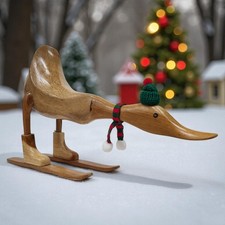 Décoration Canard Hiver Ski