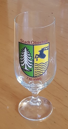 Verre souvenir stadt oberhof - /,