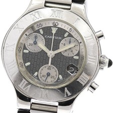 Ceinture Junk Cartier W10125U2 Chronoscaph Date Quartz Homme