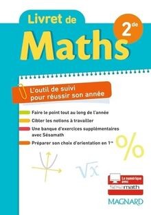 Livret maths seconde - seconde,