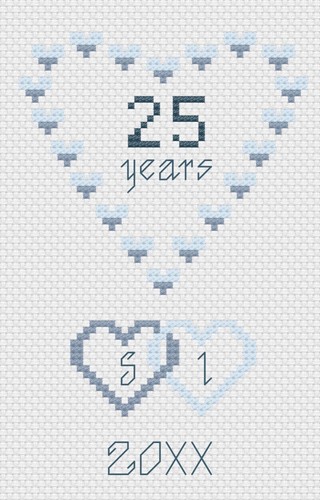 Argent mariage cœurs - argent,