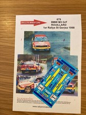 DECALS 1/43 BMW M3 ROUILLARD