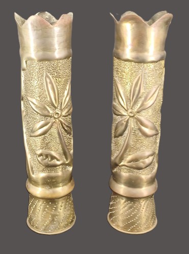 Paire vases douille - de,