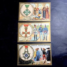 3 Chromo Guerin Boutron Ordre Médaille Militaire Monde Espagne Suède Et Norvège