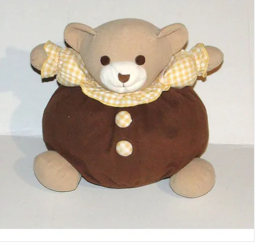 Doudou ours boule marron - ours,